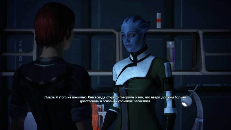 Шепард, фемШепард, Shepard, femShepard, Лиара, Т'Сони, Liara, T'Soni, азари, asari, Нормандия, каюта