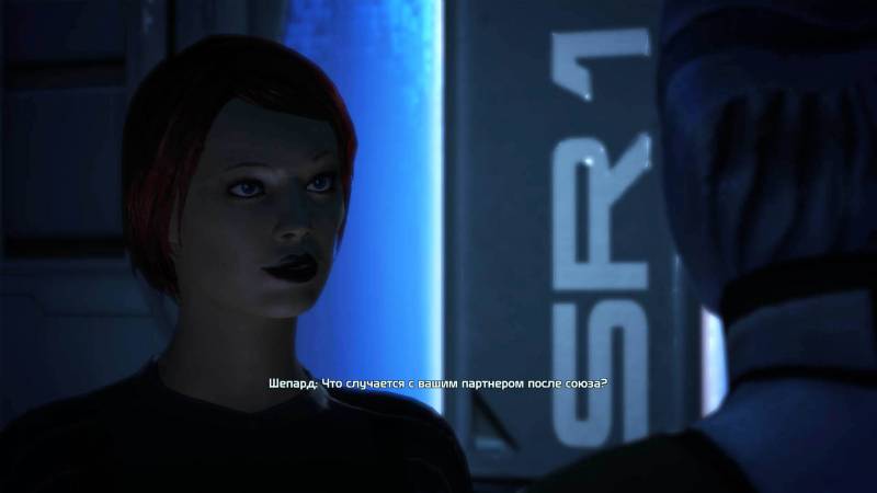 Шепард, фемШепард, Shepard, femShepard, Лиара, Т'Сони, Liara, T'Soni, азари, asari, Нормандия, каюта