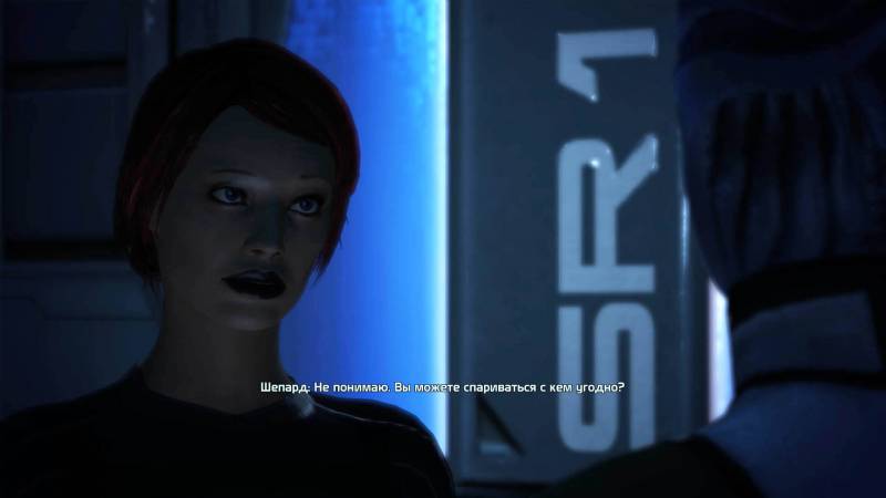 Шепард, фемШепард, Shepard, femShepard, Лиара, Т'Сони, Liara, T'Soni, азари, asari, Нормандия, каюта