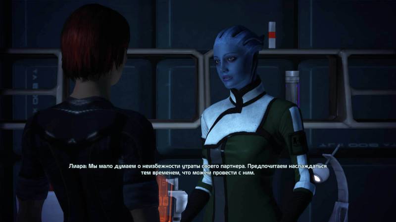 Шепард, фемШепард, Shepard, femShepard, Лиара, Т'Сони, Liara, T'Soni, азари, asari, Нормандия, каюта