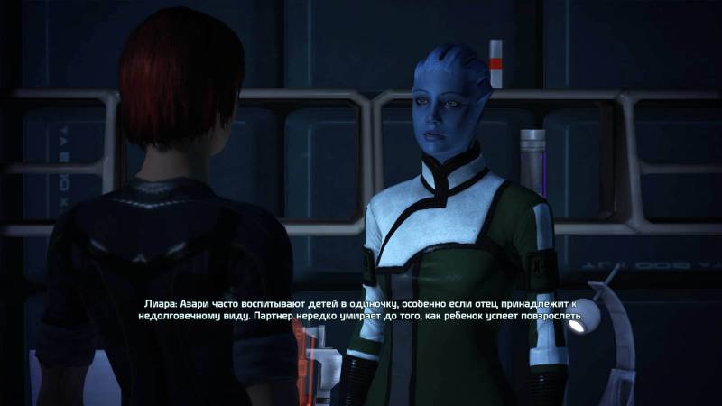 Шепард, фемШепард, Shepard, femShepard, Лиара, Т'Сони, Liara, T'Soni, азари, asari, Нормандия, каюта
