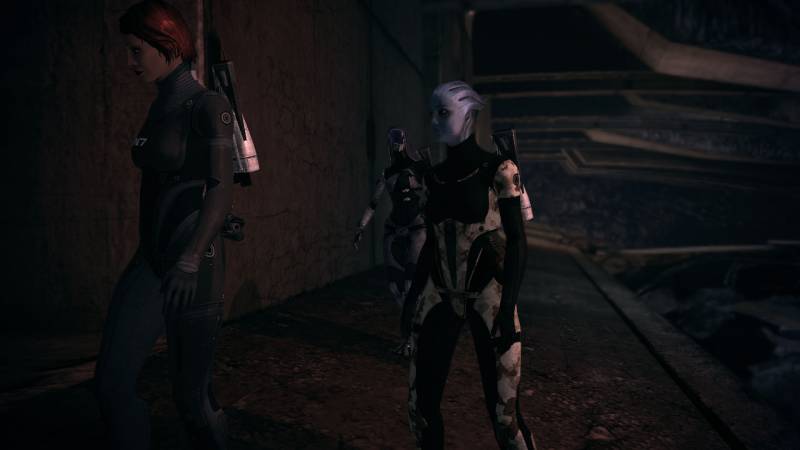 Шепард, фемШепард, Shepard, femShepard, redhead, Ферос, Feros, Лиара, азари, Тали, кварианцы