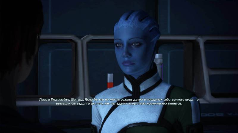 Шепард, фемШепард, Shepard, femShepard, Лиара, Т'Сони, Liara, T'Soni, азари, asari, Нормандия, каюта