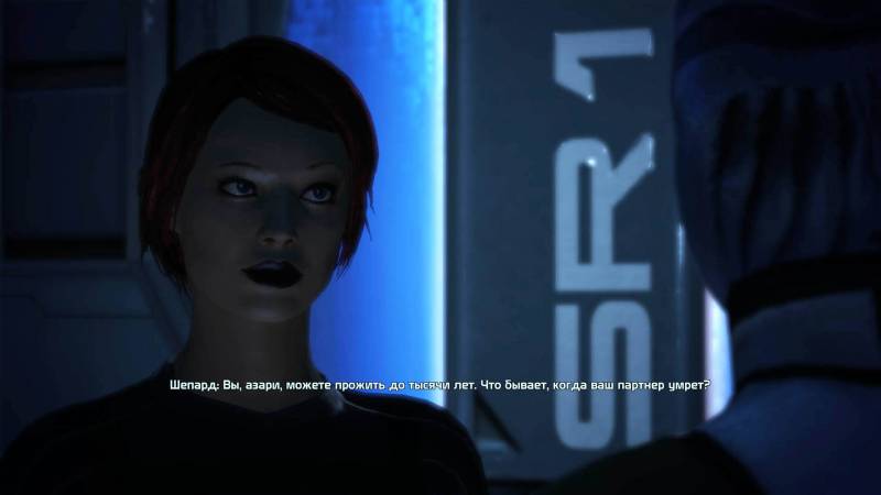 Шепард, фемШепард, Shepard, femShepard, Лиара, Т'Сони, Liara, T'Soni, азари, asari, Нормандия, каюта