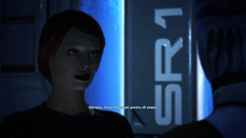 Шепард, фемШепард, Shepard, femShepard, Лиара, Т'Сони, Liara, T'Soni, азари, asari, Нормандия, каюта