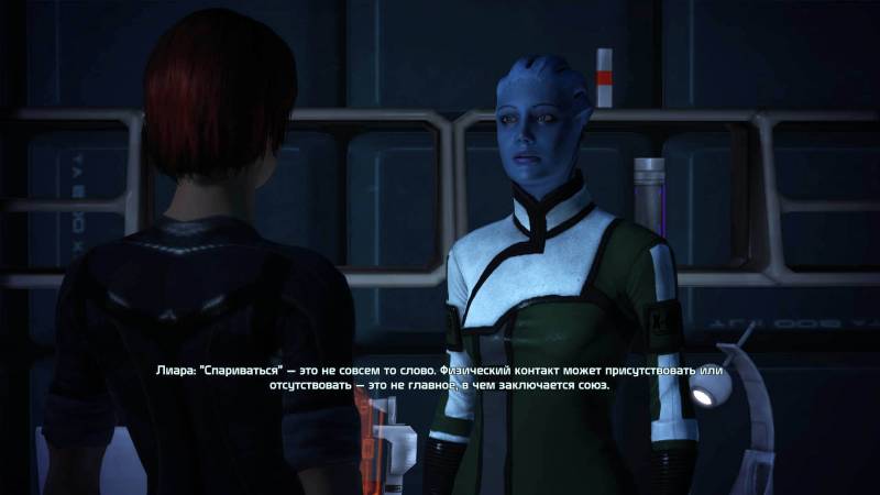Шепард, фемШепард, Shepard, femShepard, Лиара, Т'Сони, Liara, T'Soni, азари, asari, Нормандия, каюта