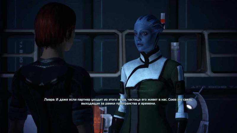 Шепард, фемШепард, Shepard, femShepard, Лиара, Т'Сони, Liara, T'Soni, азари, asari, Нормандия, каюта