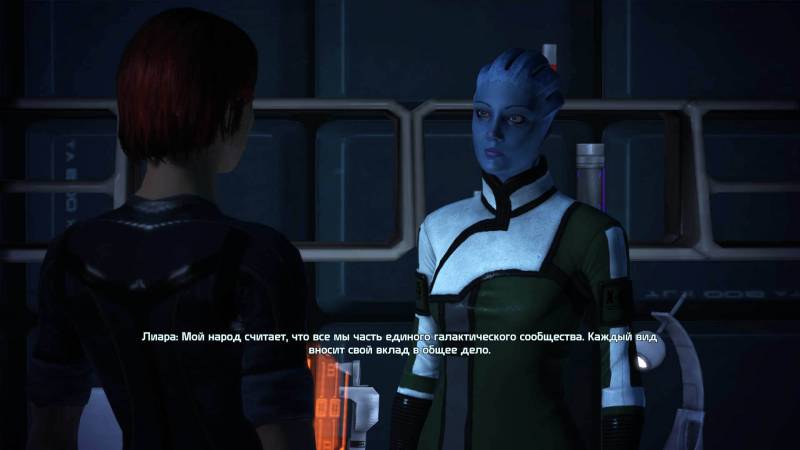 Шепард, фемШепард, Shepard, femShepard, Лиара, Т'Сони, Liara, T'Soni, азари, asari, Нормандия, каюта