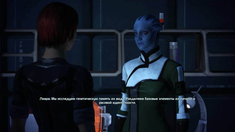 Шепард, фемШепард, Shepard, femShepard, Лиара, Т'Сони, Liara, T'Soni, азари, asari, Нормандия, каюта